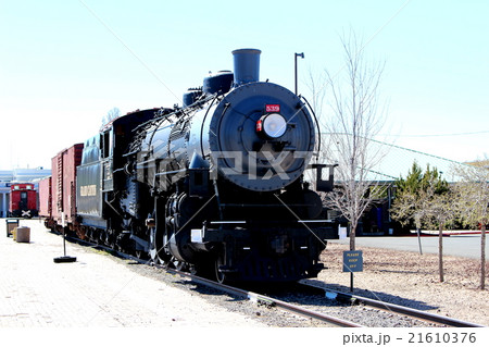 グランドキャニオン鉄道の蒸気機関車 アメリカの写真素材