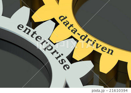data-driven enterprise on the gear, 3D rendering 21610394
