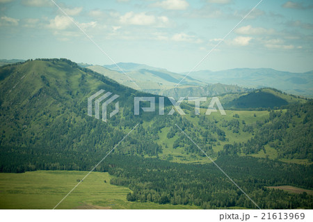 Green hills of Altai 21613969