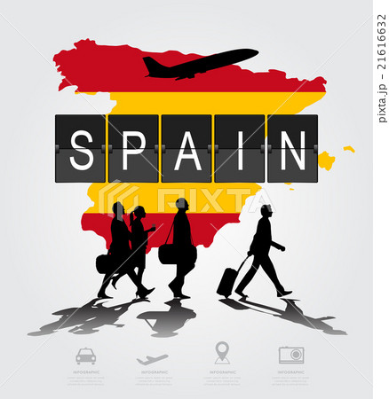 Infographic silhouette people in the airport  21616632