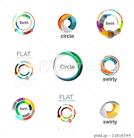 Set of various circle logos 21616744