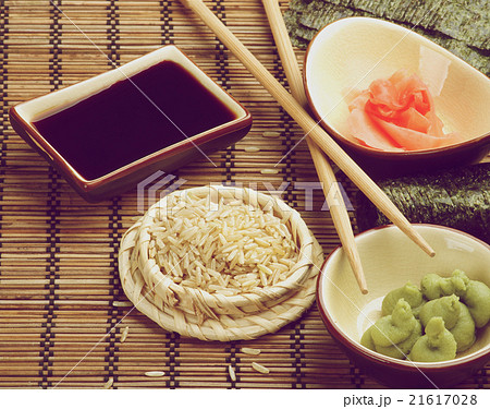 Ingredients to Preparing Sushi Ingredients to Preparing Sushi 21617028