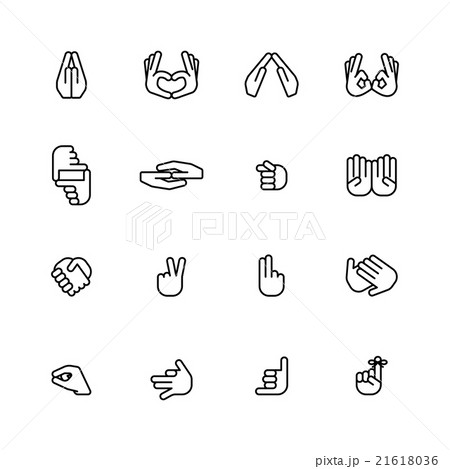 Flat style computer icon set isolated on white 21618036