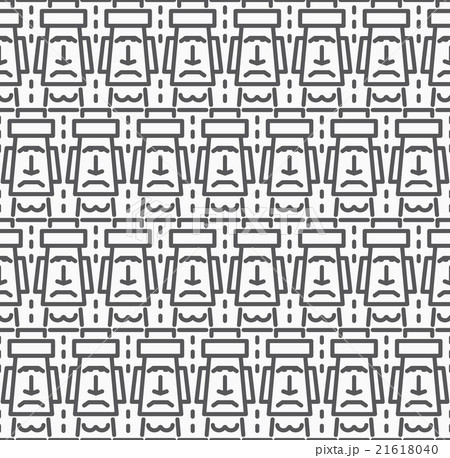 Flat style Cartoon Easter Island(Rapa Nui)seamless Flat style Cartoon Easter Island(Rapa Nui)seamless 21618040