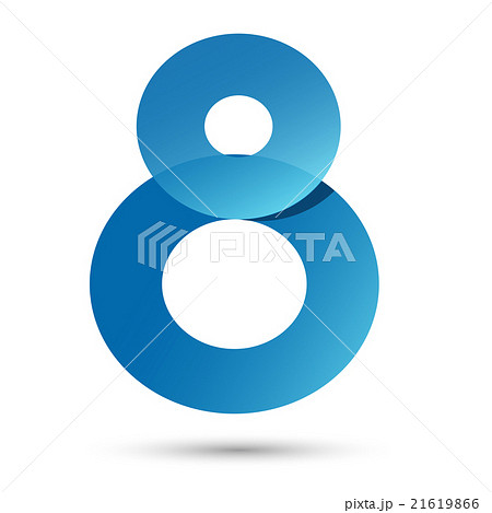 Number Five with white and gray color . Vector Number Five with white and gray color . Vector 21619866