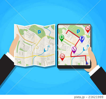 World Map. Mobile GPS Navigation.  21621999