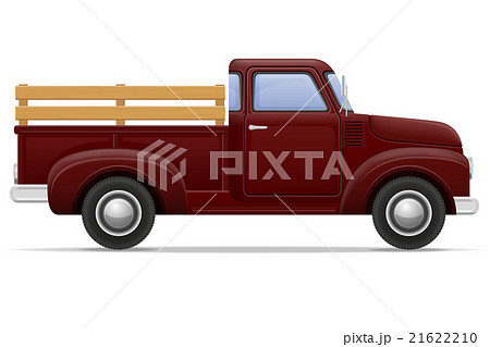 old retro car pickup vector illustration old retro car pickup vector illustration 21622210