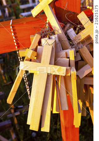 wooden crosses . Christianity wooden crosses . Christianity 21625175