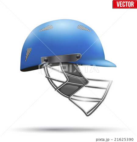 Blue Cricket Helmet Side View 21625390
