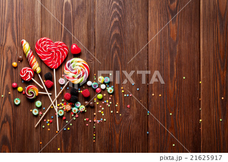 Colorful candies, jelly and marmalade 21625917