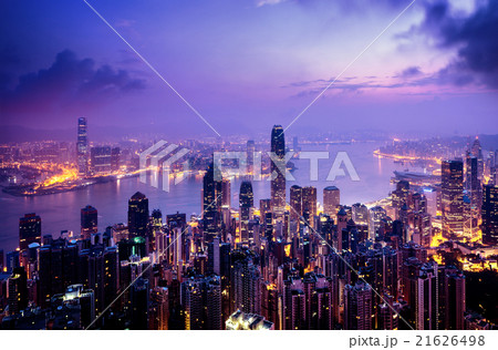 Hong Kong from the Victoria peak Hong Kong from the Victoria peak 21626498