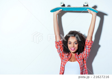 Photo of young mixed race woman Photo of young mixed race woman 21627216