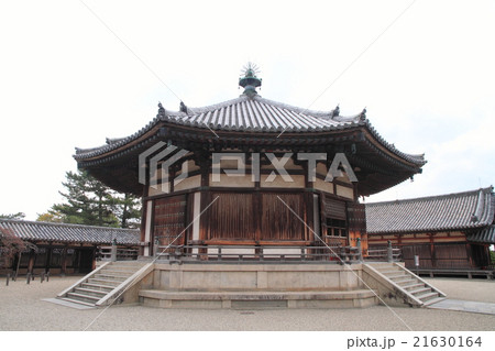 早春　法隆寺夢殿 21630164