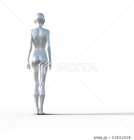 女性イメージ 白いマネキン Perming3dcgイラスト素材のイラスト素材