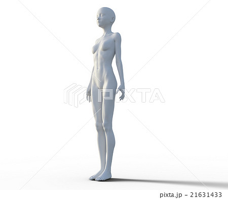 女性イメージ 白いマネキン Perming3dcgイラスト素材のイラスト素材