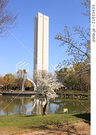 堺市大仙公園の平和の塔春の風景 21633433