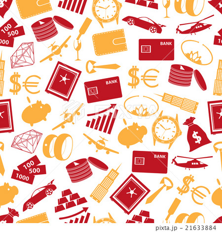 richness theme color icons seamless pattern 21633884