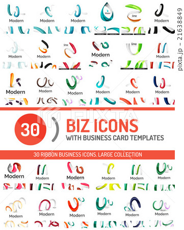 Large set of business line logos 21638849