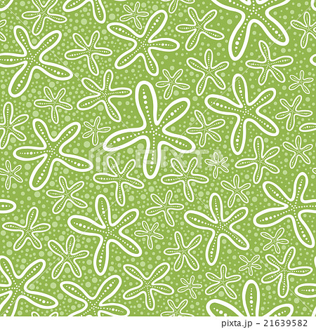 Shell Seamless Pattern On Spotted Background のイラスト素材