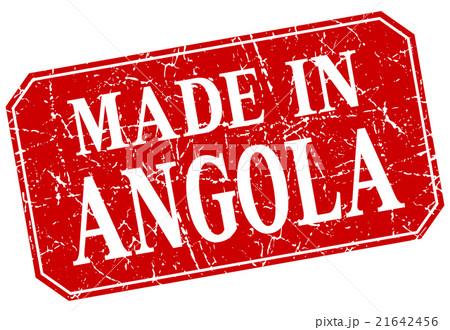 made in Angola red square grunge stamp made in Angola red square grunge stamp 21642456