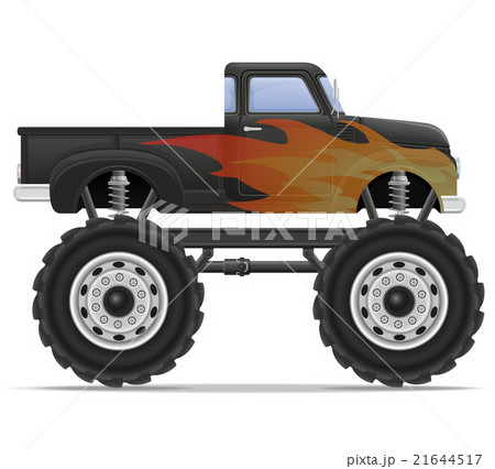 monster truck car pickup vector illustration monster truck car pickup vector illustration 21644517