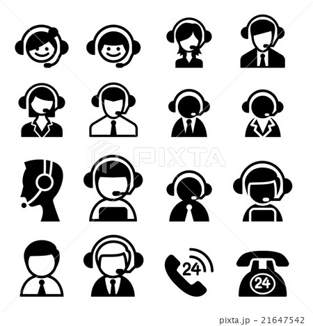Customer service icon Customer service icon 21647542