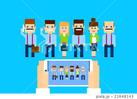Businesspeople Group Hands Hold Cell Smart Phone 21648143