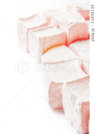 Turkish delight on the white background vertical Turkish delight on the white background vertical 21649139