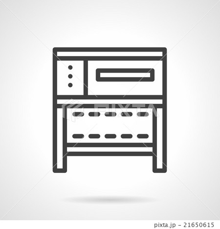 Stove for bakery simple line vector icon 21650615