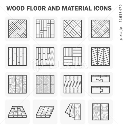 Wood floor icons 21653479