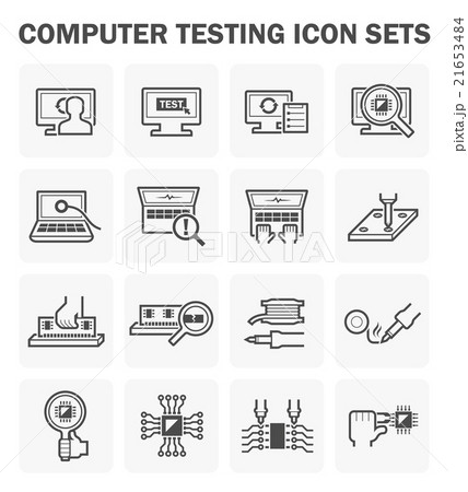 Computer test icon Computer test icon 21653484