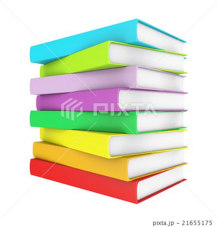 a stack of colorful books a stack of colorful books 21655175