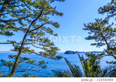日間賀島から見た築見島と篠島 21656469