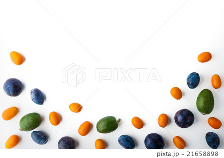 Fruit mix on the white background 21658898