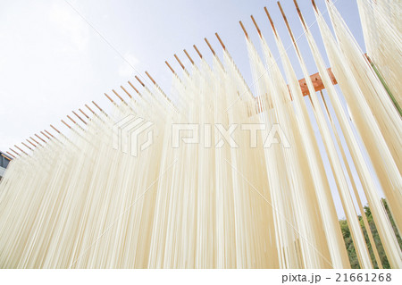 素麺 天日干し風景 素麺 天日干し風景 21661268