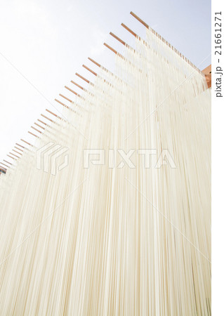 素麺 天日干し風景 素麺 天日干し風景 21661271