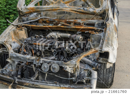 Burned out car Burned out car 21661760