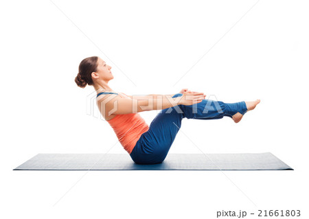 Sporty fit woman doing Ashtanga Vinyasa yoga asana 21661803