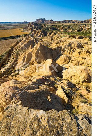 desert landscape of bardenas reales natural park desert landscape of bardenas reales natural park 21662477