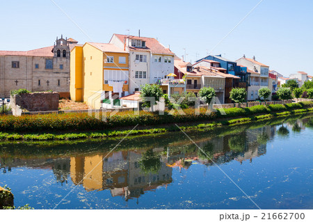 river and old houses at Monforte de Lemos 21662700