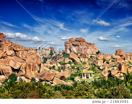 Ruins in Hampi Ruins in Hampi 21663091