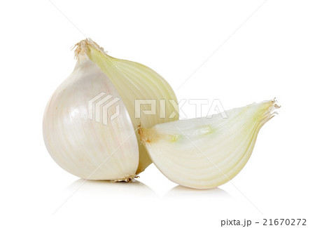 White onion isolated on the white background White onion isolated on the white background 21670272
