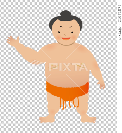 力士（ソップ型）指差しポーズ 21671075