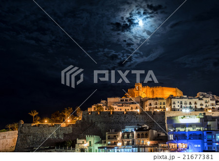Peniscola castle at night. Spain Peniscola castle at night. Spain 21677381