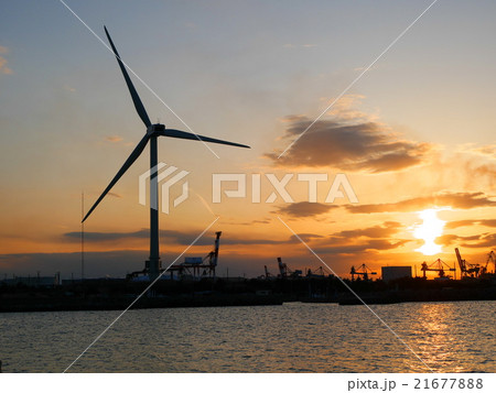 鹿島臨海工業地帯夕景 21677888