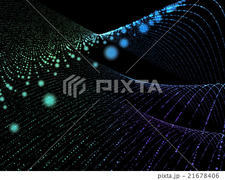 Abstract digital background glowing particles in 21678406
