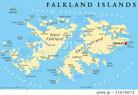 Falkland Island Political Map Falkland Island Political Map 21679073