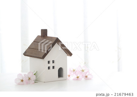 家と桜 21679463