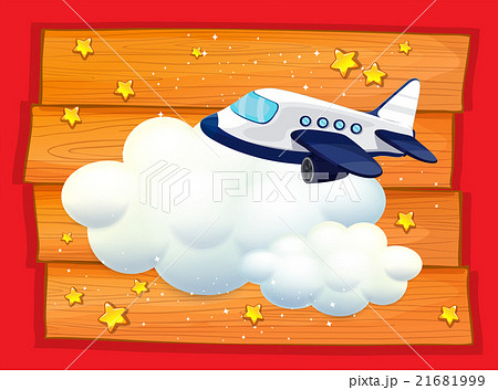 Frame design with airplane flying Frame design with airplane flying 21681999
