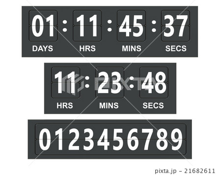 Countdown timer, scoreboard. 3D rendering 21682611